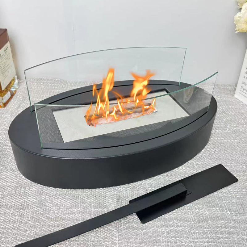 🔥Solange der Vorrat reicht 40 % Rabatt!🎉Tisch-Bioethanol-Feuerstelle mit Glasscheibe