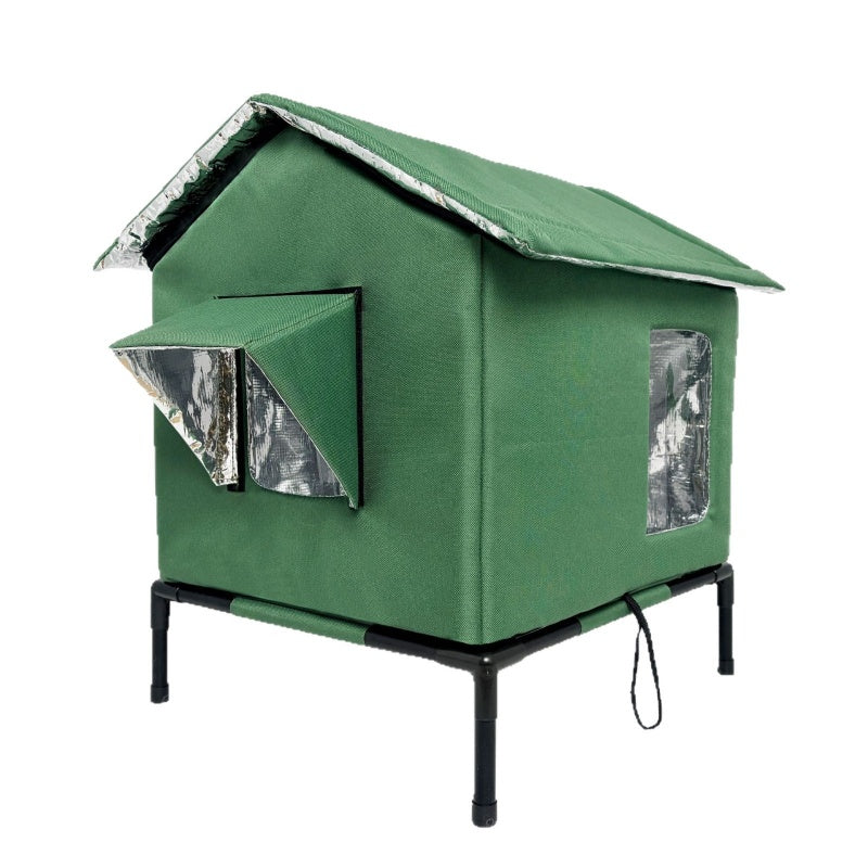 📢📢50% RABATT!! ⏰Wetterfestes erhöhtes Outdoor-Katzenhaus