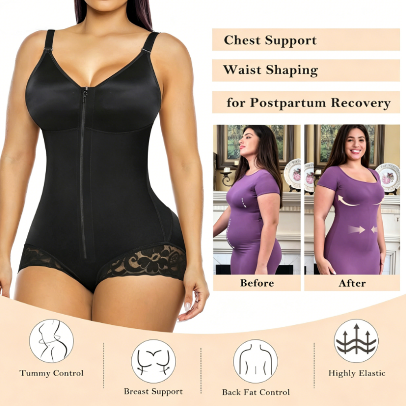 Bauchweg-Formshaping-Bodysuit – Taillenkontrolle, Po-Lifting, starke Kompression – figurschmeichelnd, auch in großen Größen✨👗