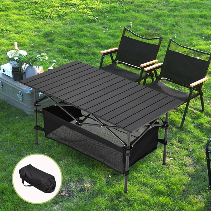 🌄Neuheit 49% RABATT!🏕️ Tragbarer Campingtisch – Klappbar, Kohlenstoffstahl, Schnellaufbau🪑
