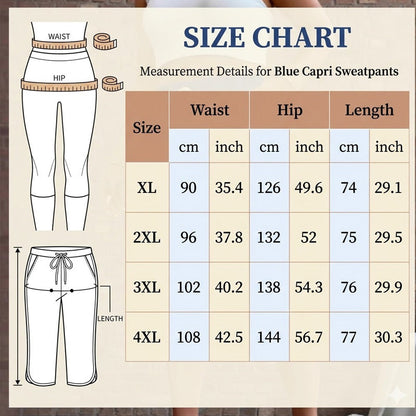 📢📢50% RABATT !! ⏰ Damen-Caprihose mit Kordelzug und Taschen