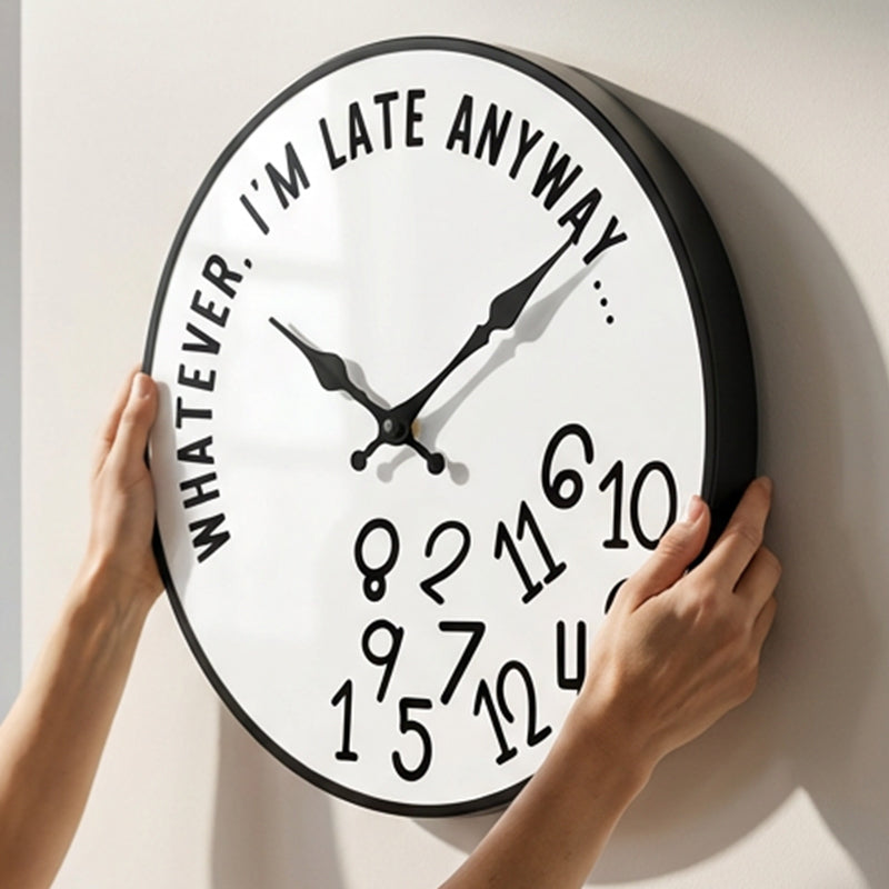 🔥Solange der Vorrat reicht 40 % Rabatt!🎉Kreative dekorative Uhr mit durcheinandergewürfelten Zahlen