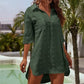 👚 50% RABATT! 🌞 Damen Freizeitbluse aus Chiffon mit großem Bommel – Lockerer Schnitt, edles Jacquardmuster – Leicht & feminin, perfekt für warme Tage, Büro oder einen romantischen Look 🌸