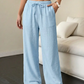 👖✨ 50% RABATT! Damen weite Hose mit Knittereffekt – Einfarbig, luftig & bequem für einen lässig-stilvollen Look 🌬️