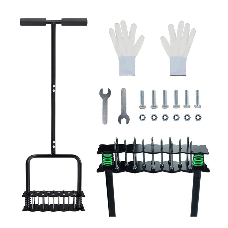 🌱 LIMITED-TIME 50% RABATT! ✨ Manueller Rasenbelüfter – Karbonstahl, Fußteller, Höhenverstellbar ✨
