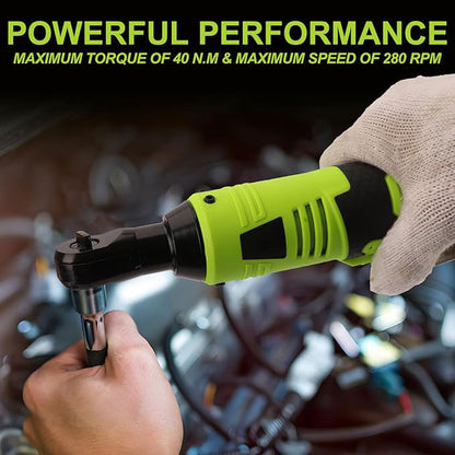 📢 50 % Rabatt !! ⏰🔒 Kabelloses elektrisches Ratschenschlüssel-Set, kompaktes Akku-Reparaturwerkzeug für Auto- & Heimwerker-Reparaturen