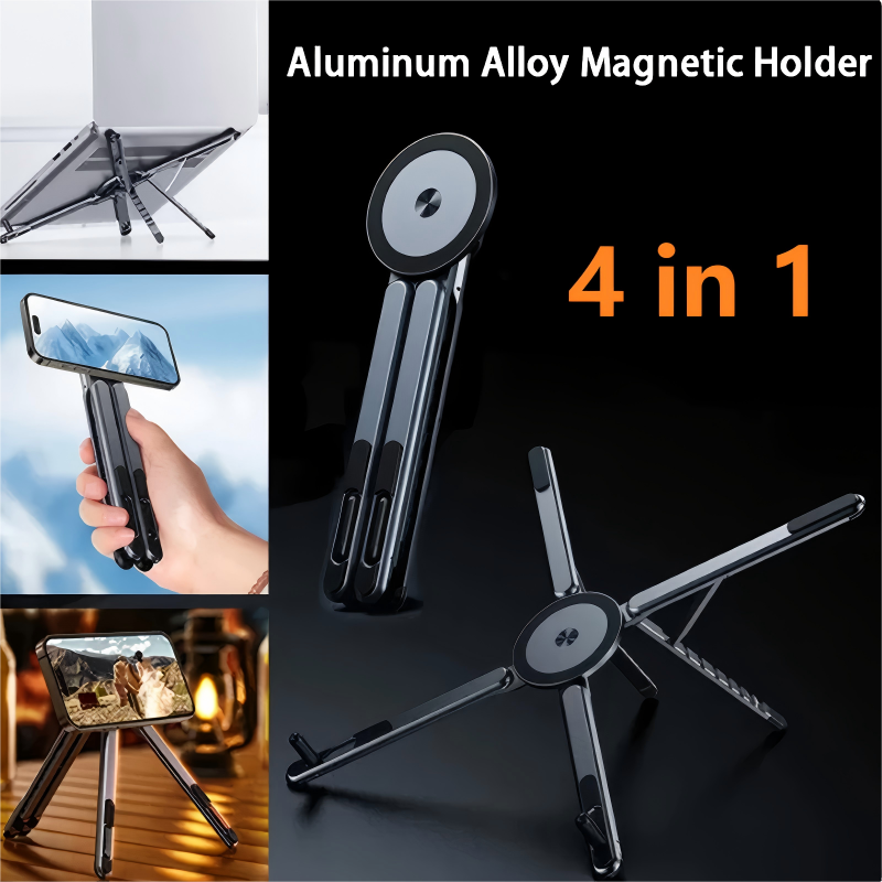 🧲 4-in-1 Multifunktionaler Magnetischer Geräteständer – flexibel, stabil & vielseitig für Smartphone, Tablet & mehr 📱💻