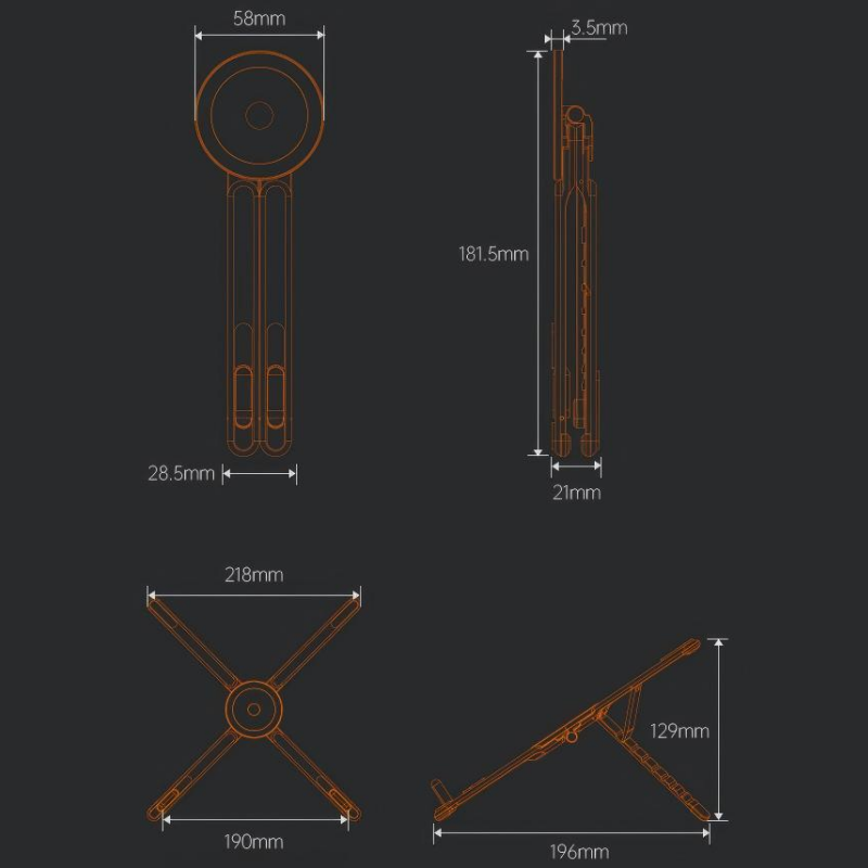 🧲 4-in-1 Multifunktionaler Magnetischer Geräteständer – flexibel, stabil & vielseitig für Smartphone, Tablet & mehr 📱💻