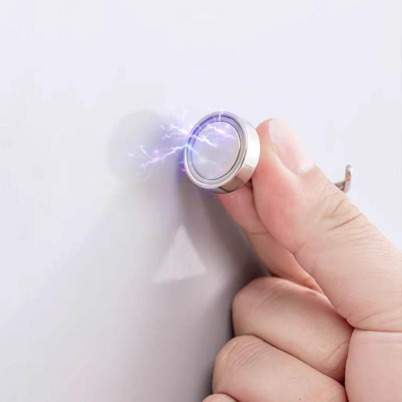 ✨ NUR FÜR BEGRENZTE ZEIT 50% RABATT! ⚡Starker 360° drehbarer Magnet-Haken – zur Montage ohne Bohren – ideal für Küche, Büro & Wohnung – hält sicher auf Metalloberflächen🧲🪝