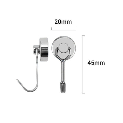 ✨ NUR FÜR BEGRENZTE ZEIT 50% RABATT! ⚡Starker 360° drehbarer Magnet-Haken – zur Montage ohne Bohren – ideal für Küche, Büro & Wohnung – hält sicher auf Metalloberflächen🧲🪝