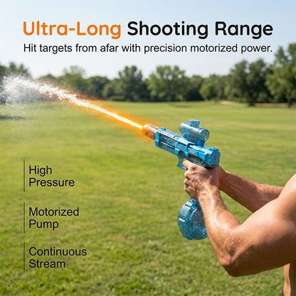 💦 50% RABATT FLASH SALE! Elektrische Wasserpistole mit großem Magazin – Schnellfeuer, große Reichweite & perfekt für Garten, Strand & Poolpartys 🔫💦 【Nur für kurze Zeit】✨