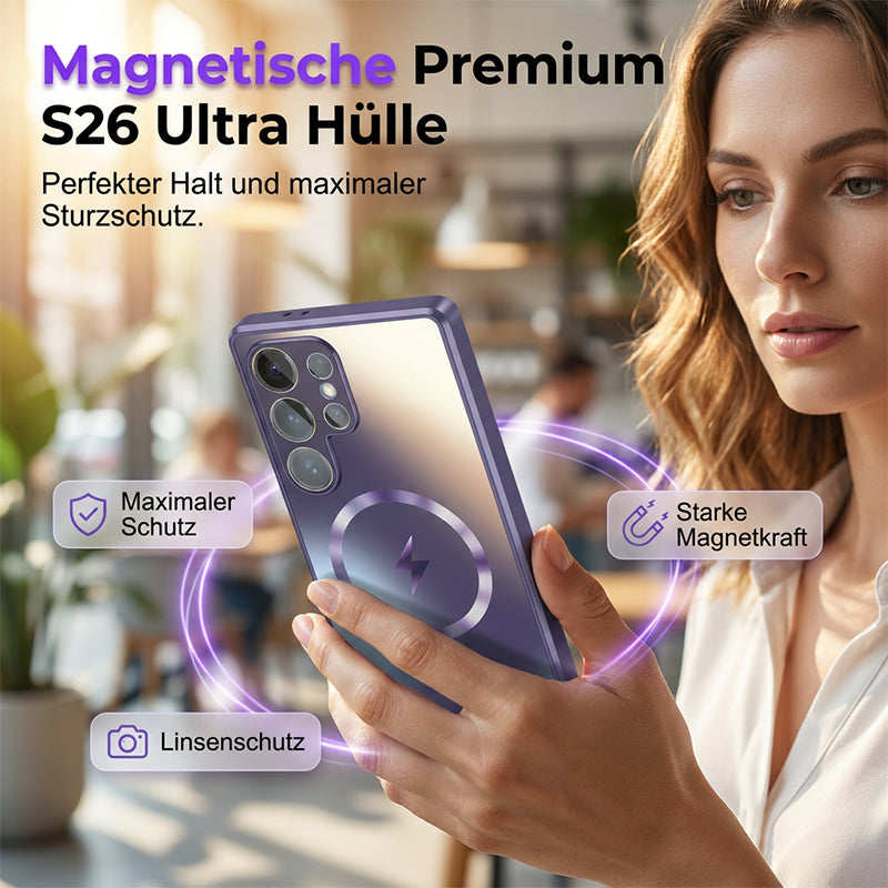 📱 Magnetische Hülle für Samsung Galaxy S26 Ultra / S25 / S24 – weiche AG-Matte, blitzartiger Magnetverschluss & voller Kameraschutz 🧲✨