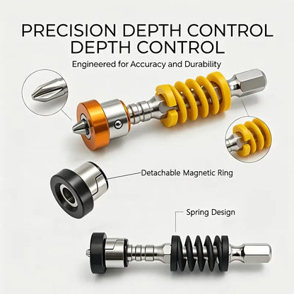 Magnetischer Schraubendreher-Bithalter mit Tiefenanschlag 🔩 Einstellen, einrasten, schrauben – perfekte Tiefe, jedes Mal ✨