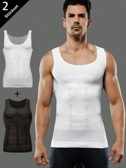 🎽 50% RABATT! ⚡Kompressionsshirt für Herren, Slim Fit, figurformendes Unterhemd