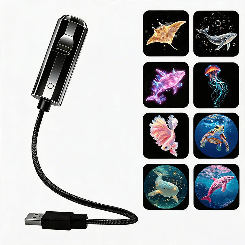 Plug-and-Play-HD-Projektor „Galaxy & Ocean“ als Nachtlicht🥳Über 50.000 zufriedene Nutzer