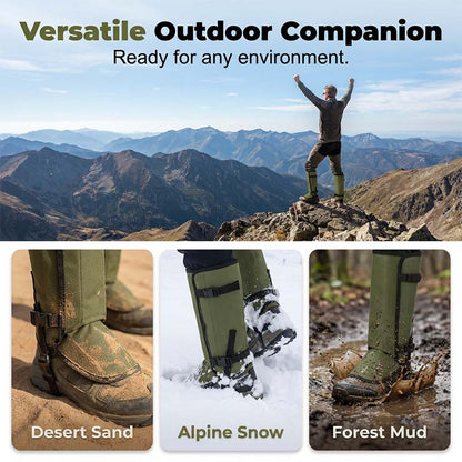 🥾 50 % Rabatt – Wasserdichte Wander-Gamaschen – robust, atmungsaktiv & schützt vor Schlangenbissen, Dornen & Nässe – ideal für Outdoor, Trekking & Arbeit ⛰️