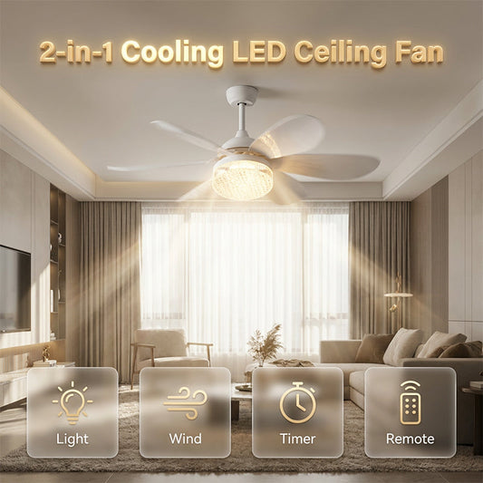 🔥Solange der Vorrat reicht: 40 % Rabatt!🎉2-in-1-LED-Deckenventilator mit Kühlfunktion