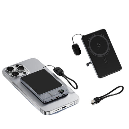 🔋 NUR FÜR BEGRENZTE ZEIT: 50 % RABATT! ✨ 3-in-1-Magnet-Ladegerät für unterwegs – kabellos, mit integriertem Ständer, schlank 🍃