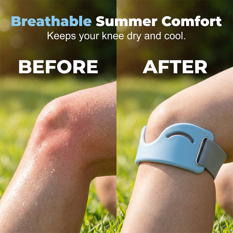 🔥50% SOMMER-RABATT | 1 Paar Patellaband Kniestütze 🏃 Stoßdämpfend & atmungsaktiv für Laufen, Sport & Alltag