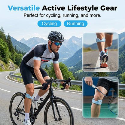 🔥50% SOMMER-RABATT | 1 Paar Patellaband Kniestütze 🏃 Stoßdämpfend & atmungsaktiv für Laufen, Sport & Alltag