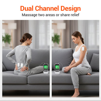 ⚡💪 50% RABATT! Muskelstimulator mit 10 Modi, 2 Kanälen & 30 Intensitätsstufen – Kompakt, wiederaufladbar, für Rücken, Nacken & Schultern, inkl. 4 Elektrodenpads ✨
