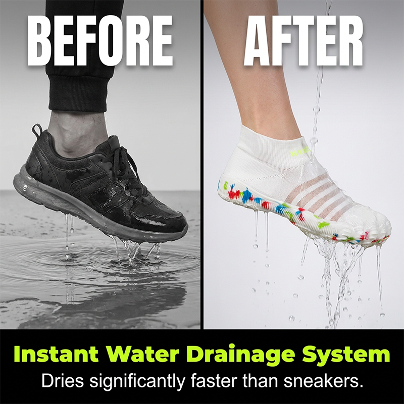 🔥👟 50% RABATT! Unisex Breathable Mesh Water Shoes – atmungsaktives Mesh, rutschfeste Sohle, perfekt für Wasser & Land. 🌊💨