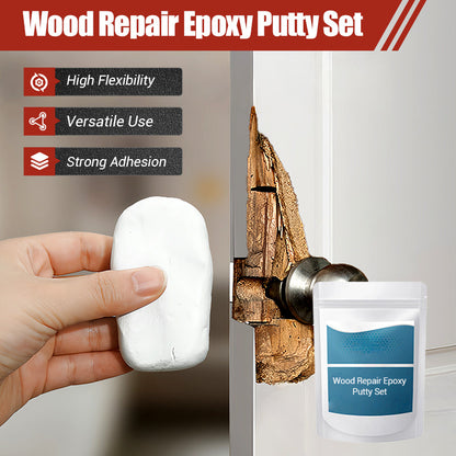 🛠️ KAUF 2 ERHALTE 1 GRATIS! ✨ Holzreparatur-Epoxidspachtel-Set – Hochfest & formbar – Schleifbar, ideal für Möbel, Böden oder Bastelprojekte – färbbar und wasserfest 🌲