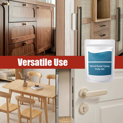 🛠️ KAUF 2 ERHALTE 1 GRATIS! ✨ Holzreparatur-Epoxidspachtel-Set – Hochfest & formbar – Schleifbar, ideal für Möbel, Böden oder Bastelprojekte – färbbar und wasserfest 🌲