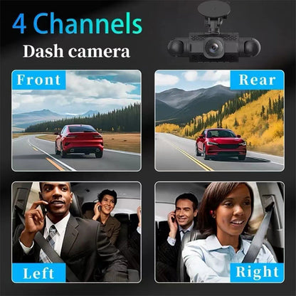 🔥Zeitlich begrenzt 50% RABATT🔥1080p 4-Kanal-Dashcam mit G-Sensor