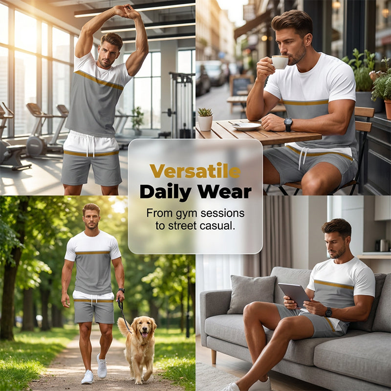 🔥JETZT 50 % RABATT!🔥  Leichtes Freizeit-Outfit für Herren – Schnelltrocknend & elastisch – Perfekt für Fitness, Laufen oder entspannte Tage – atmungsaktiv und bequem 🏃‍♂️