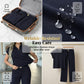 👚🔥 50% RABATT! Damen Chic Zweiteiler-Set: Bequemes Polo-Top & Wide-Leg-Hose | Elegant für jeden Tag & jede Gelegenheit 🌸