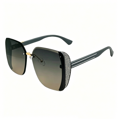 🕶️✨ Rahmenlose, übergroße Sonnenbrille in quadratischer Form – 50% RABATT! Perfekt für jeden Gesichtstyp. 🔥☀️