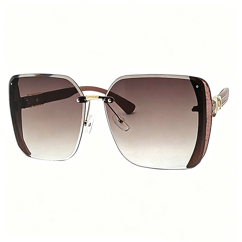 🕶️✨ Rahmenlose, übergroße Sonnenbrille in quadratischer Form – 50% RABATT! Perfekt für jeden Gesichtstyp. 🔥☀️