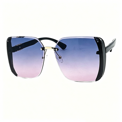 🕶️✨ Rahmenlose, übergroße Sonnenbrille in quadratischer Form – 50% RABATT! Perfekt für jeden Gesichtstyp. 🔥☀️