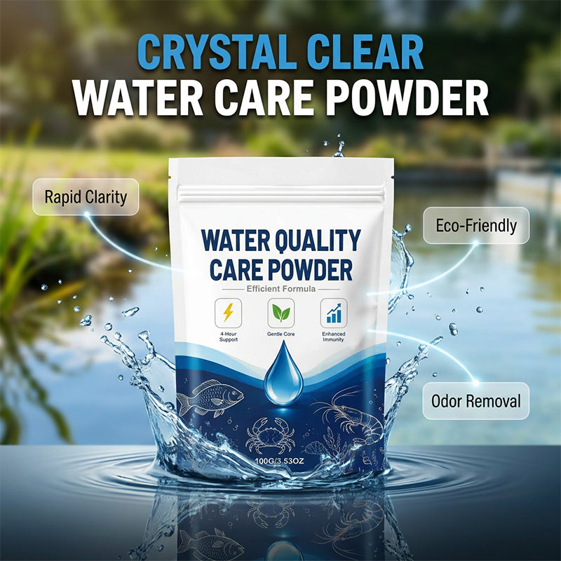 🌊🔄 50% RABATT! Schnell wirkendes, klärendes Süßwasserpulver – Bindet Trübstoffe & Algen – Für klares, gesundes Aquarien- & Gartenteichwasser ✨