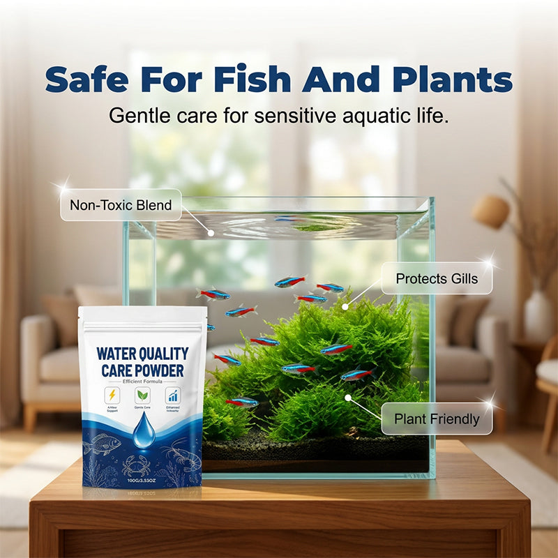 🌊🔄 50% RABATT! Schnell wirkendes, klärendes Süßwasserpulver – Bindet Trübstoffe & Algen – Für klares, gesundes Aquarien- & Gartenteichwasser ✨