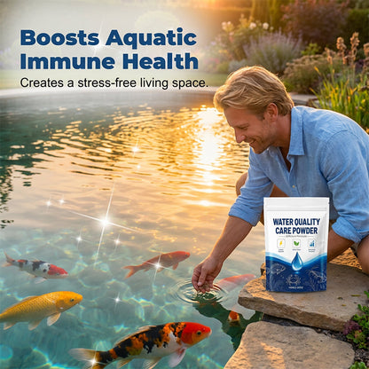 🌊🔄 50% RABATT! Schnell wirkendes, klärendes Süßwasserpulver – Bindet Trübstoffe & Algen – Für klares, gesundes Aquarien- & Gartenteichwasser ✨