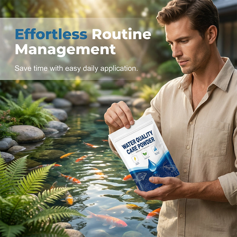 🌊🔄 50% RABATT! Schnell wirkendes, klärendes Süßwasserpulver – Bindet Trübstoffe & Algen – Für klares, gesundes Aquarien- & Gartenteichwasser ✨