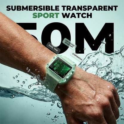 🔥Solange der Vorrat reicht 40 % Rabatt!🎉Wasserdichte transparente Digitaluhr