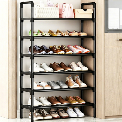 🛍️ 50 % Rabatt – Vielseitiger, staubgeschützter Schuhregal – mehrstufiges Design für Zuhause, Schlafsaal oder Eingangsbereich 👟
