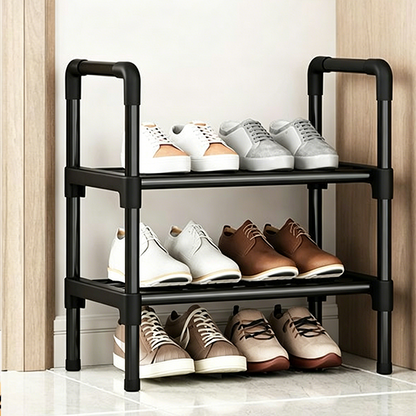 🛍️ 50 % Rabatt – Vielseitiger, staubgeschützter Schuhregal – mehrstufiges Design für Zuhause, Schlafsaal oder Eingangsbereich 👟