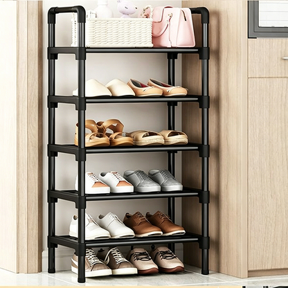 🛍️ 50 % Rabatt – Vielseitiger, staubgeschützter Schuhregal – mehrstufiges Design für Zuhause, Schlafsaal oder Eingangsbereich 👟