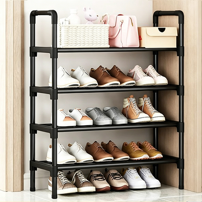 🛍️ 50 % Rabatt – Vielseitiger, staubgeschützter Schuhregal – mehrstufiges Design für Zuhause, Schlafsaal oder Eingangsbereich 👟