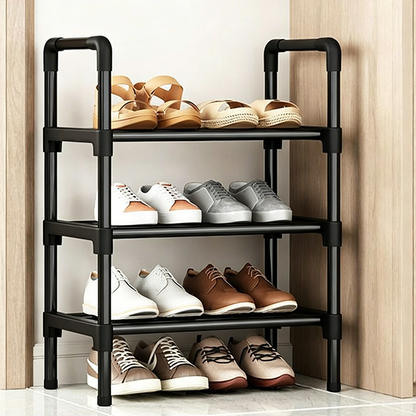 🛍️ 50 % Rabatt – Vielseitiger, staubgeschützter Schuhregal – mehrstufiges Design für Zuhause, Schlafsaal oder Eingangsbereich 👟