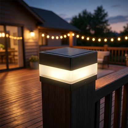 💡 Neue Solar-Pfostenleuchte – passend für 7x7 Alu- & PVC-Rohre, wetterfest & für Holzzäune geeignet 🌿🌙