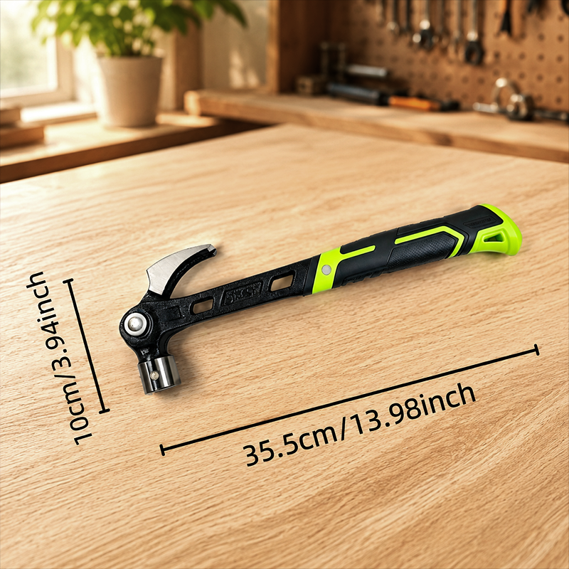 🔨 Multifunktions-Krallenhammer aus geschmiedetem Kohlenstoffstahl – verstellbarer Winkel, ideal für Zimmerei, Renovierung & Heimwerker 🏠🛠️