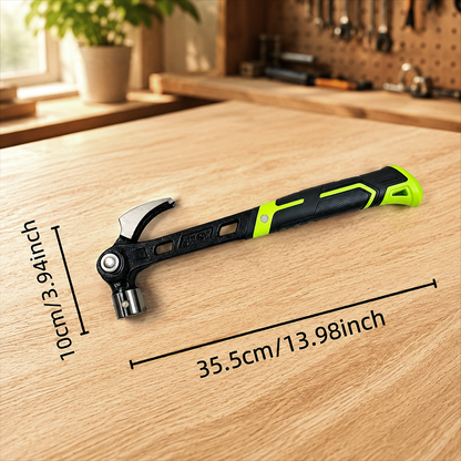 🔨 Multifunktions-Krallenhammer aus geschmiedetem Kohlenstoffstahl – verstellbarer Winkel, ideal für Zimmerei, Renovierung & Heimwerker 🏠🛠️