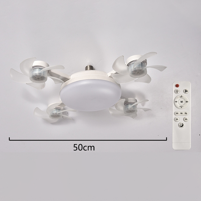 🌀JETZT 50 % RABATT! 💡 Deckenventilator mit E27-Fassung – Leiser 2-in-1-LED-Ventilator mit Fernbedienung – Kühlung und Beleuchtung in einem 🏠
