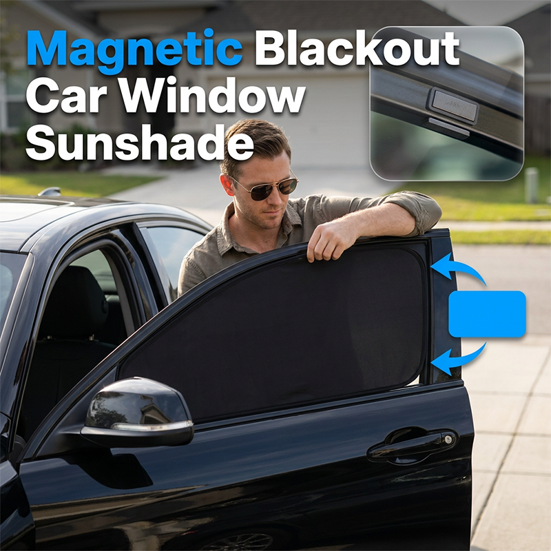 🚗 Magnetisches Sonnenschutz-Set fürs Auto – UV-Schutz, Privatsphäre & einfache Anbringung – perfekt für alle Fahrzeuge