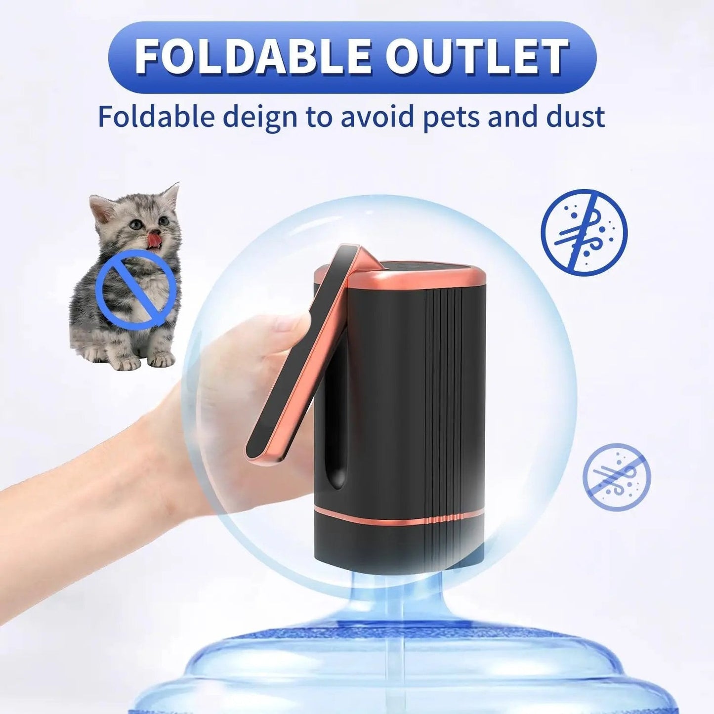 🚰 NUR FÜR BEGRENZTE ZEIT: 50 % RABATT! 💥 Automatische Dosierpumpe – wiederaufladbar, klappbarer Auslauf, universell einsetzbar ✨